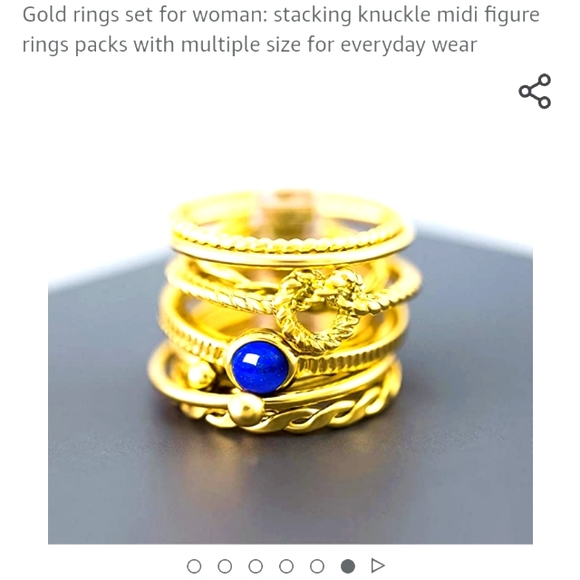 Lane Woods Dainty Stacking Ring Set Collection, 9 Pieces, NIP - Picture 1 of 5
